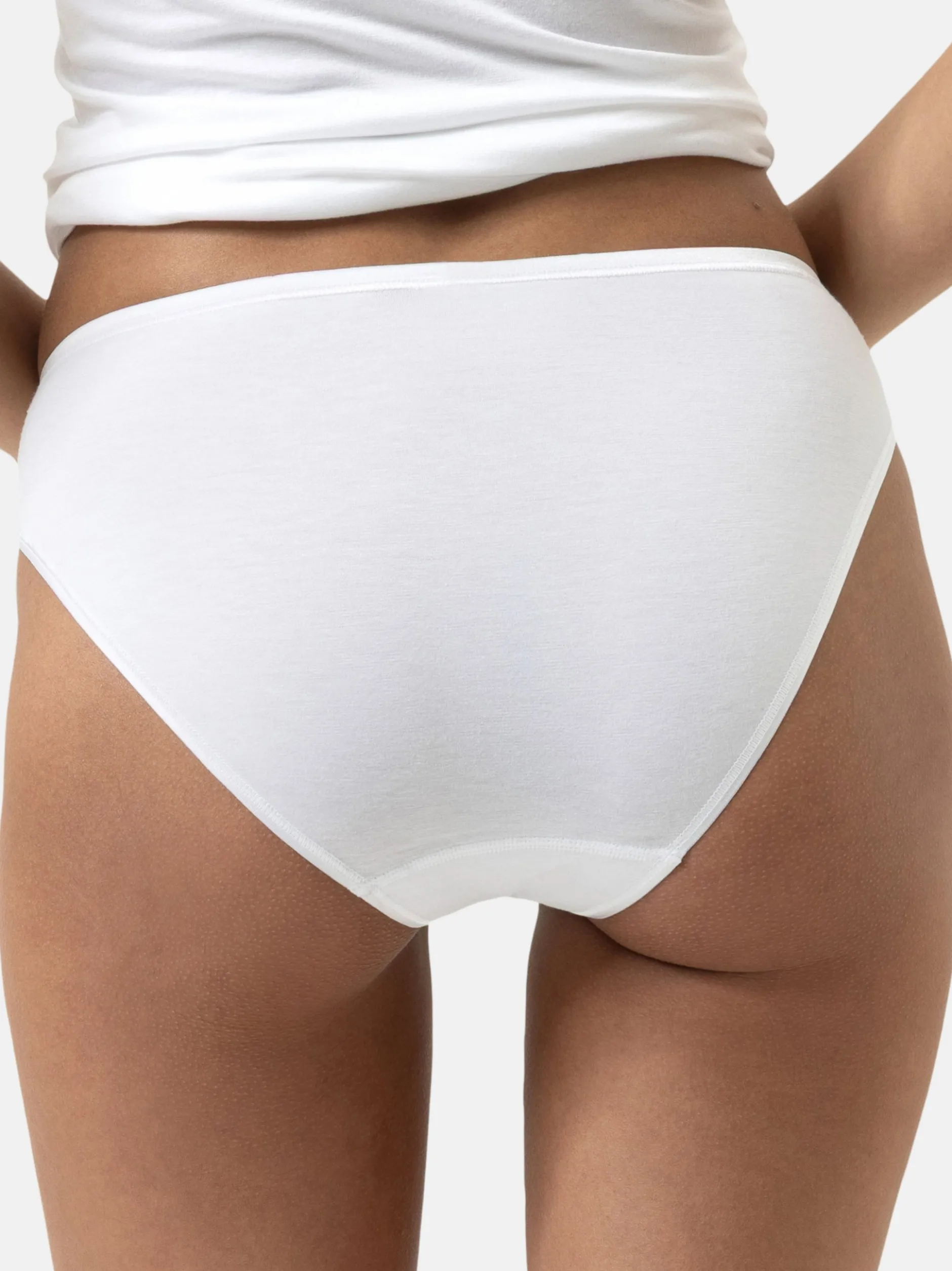 Mey Damen Mini Slips im 3er-Pack in weiß