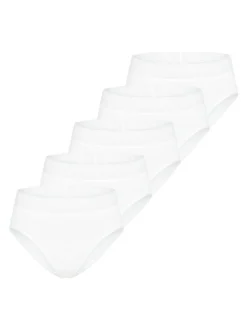 Mey Damen Slip im 5er-Pack in weiß
