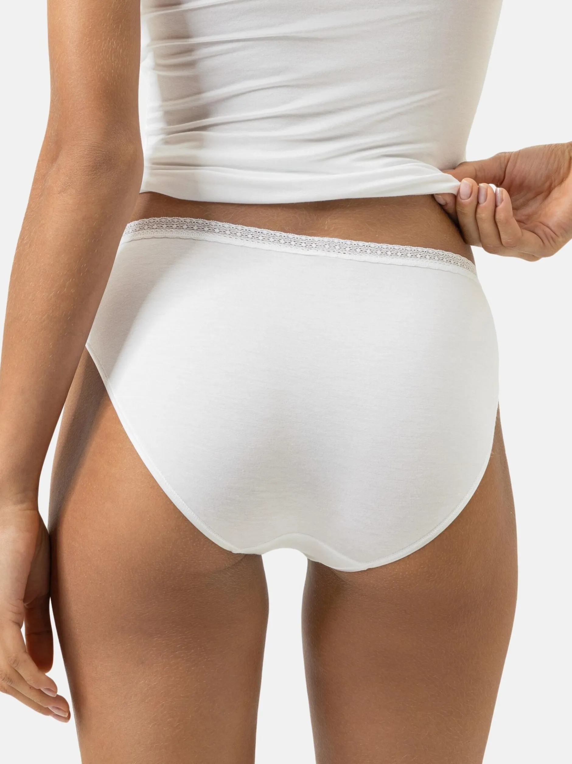 Mey Damen Slips im 5er-Pack in weiß