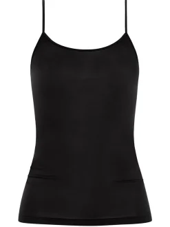 Mey Damen Spaghetti Top - Emotion in schwarz