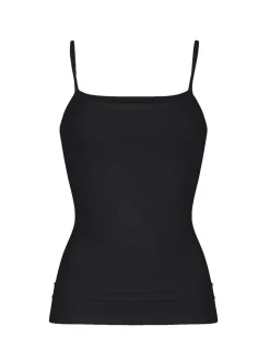 Mey Damen Spaghetti Top - Organic in schwarz