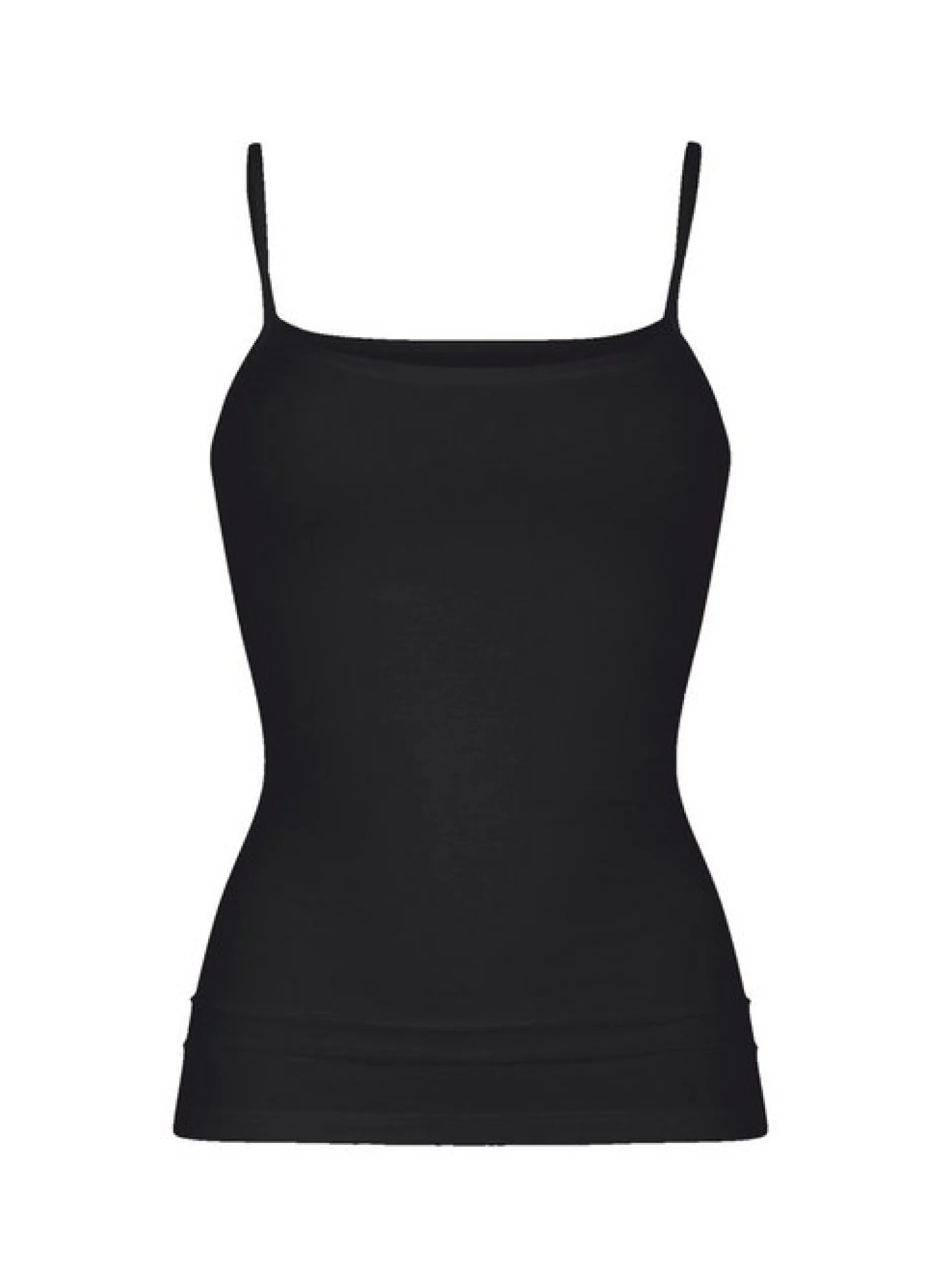 Mey Damen Spaghetti Top - Organic in schwarz