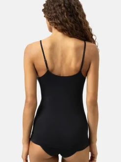 Mey Damen Spaghettitops im 2er-Pack in schwarz