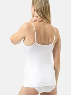 Mey Damen Spaghettitops im 3er-Pack in weiß