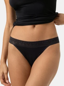 Mey Damen Strings im 3er-Pack in schwarz