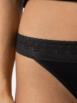 Mey Damen Strings im 3er-Pack in schwarz