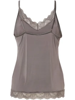 Mey Damen Top in anthrazit - Ärmel: ohne Arm