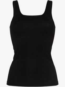 Mey Damen Top in schwarz - Ausschnitt: Rundhals
