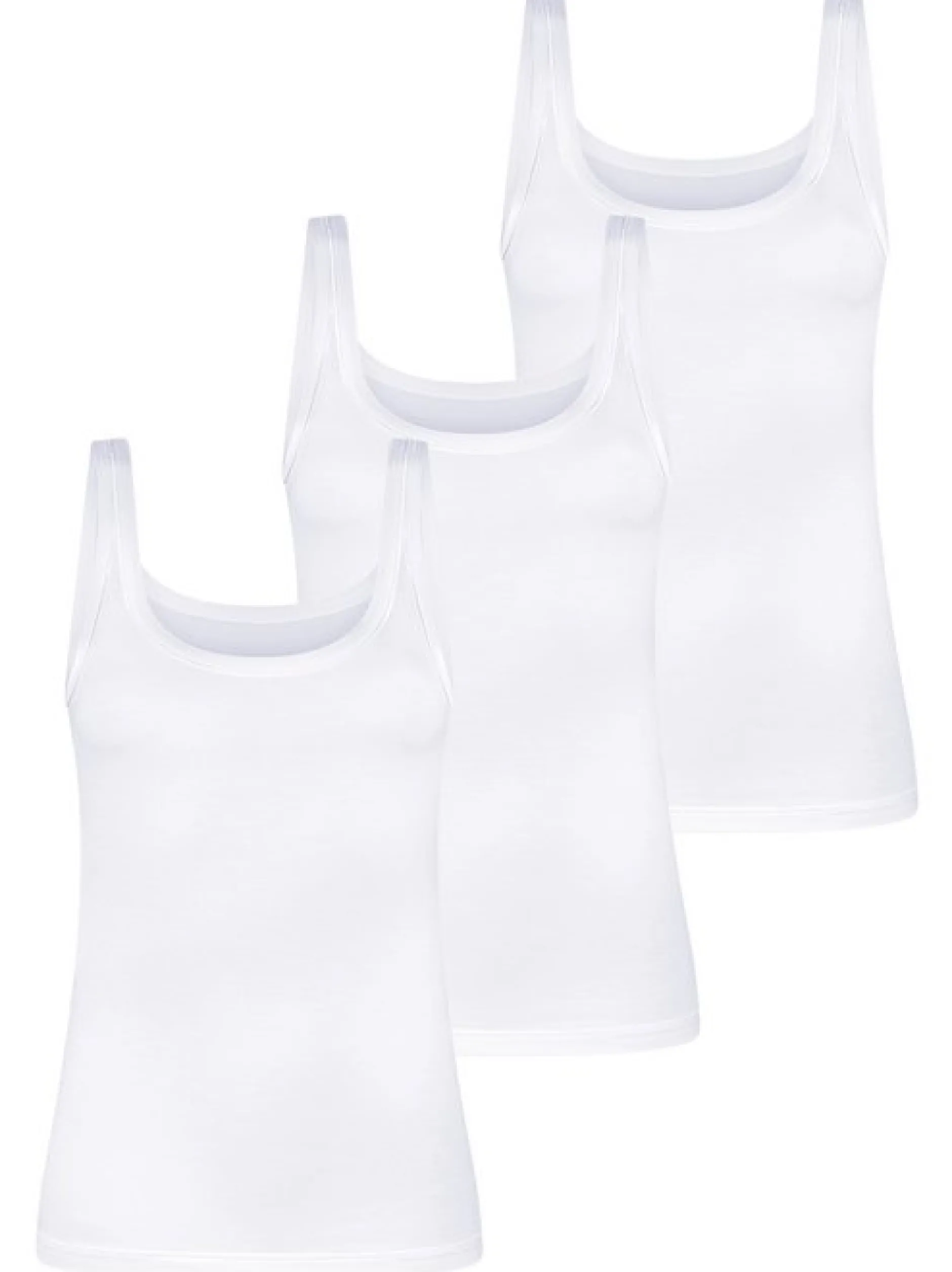 Mey Damen Unterhemden im 3er-Pack in weiß