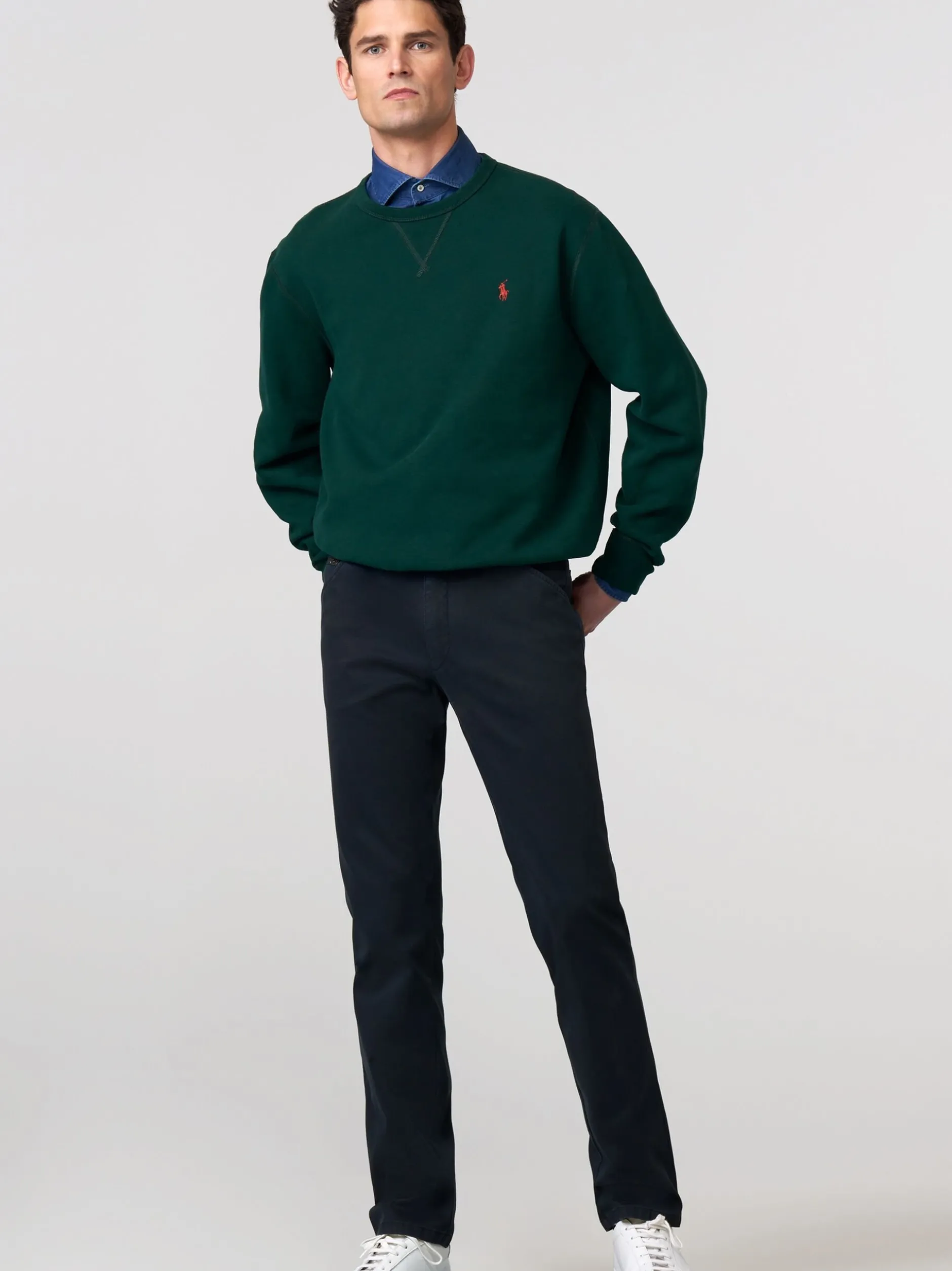 MEYER Herren Baumwollchino - CHICAGO in blau
