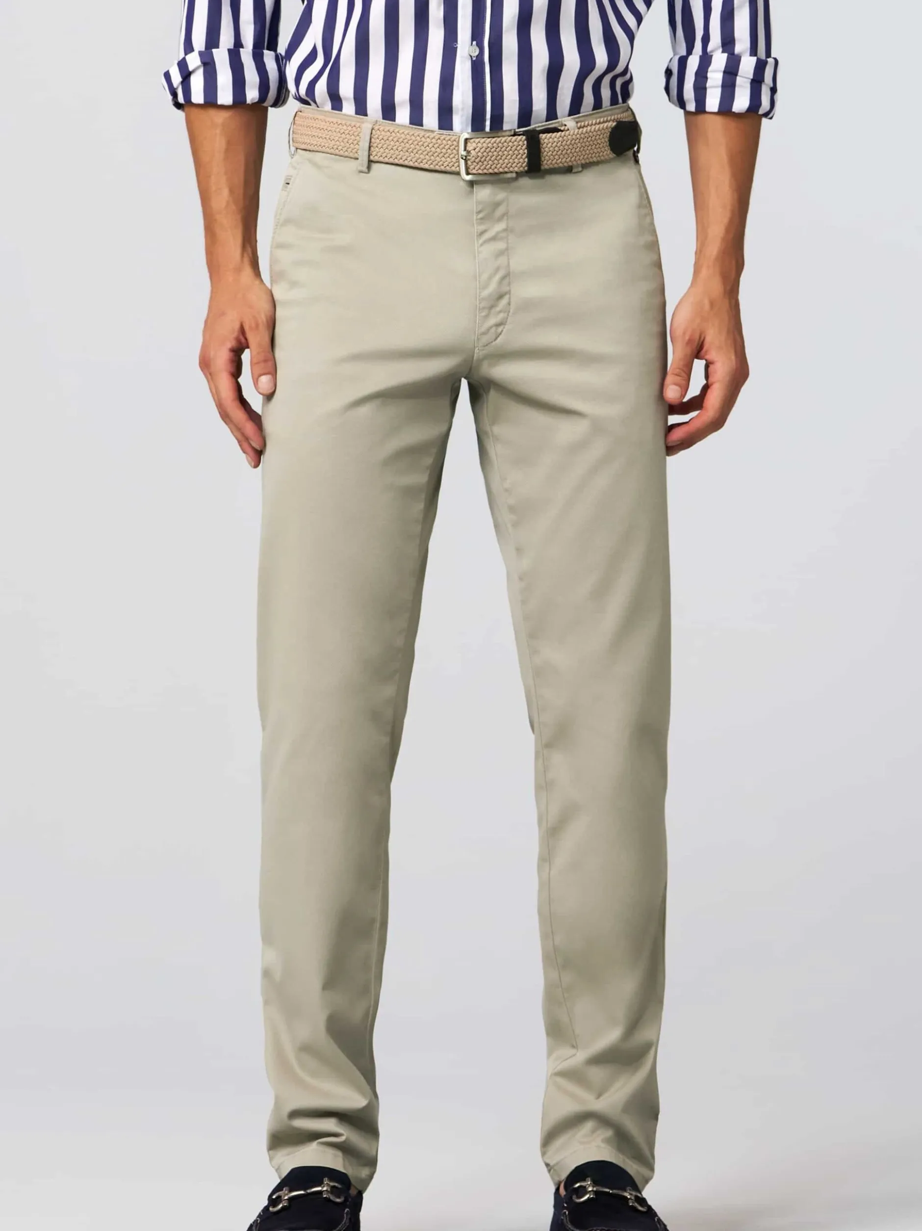 MEYER Herren Chino - Bonn in beige - Länge: lang