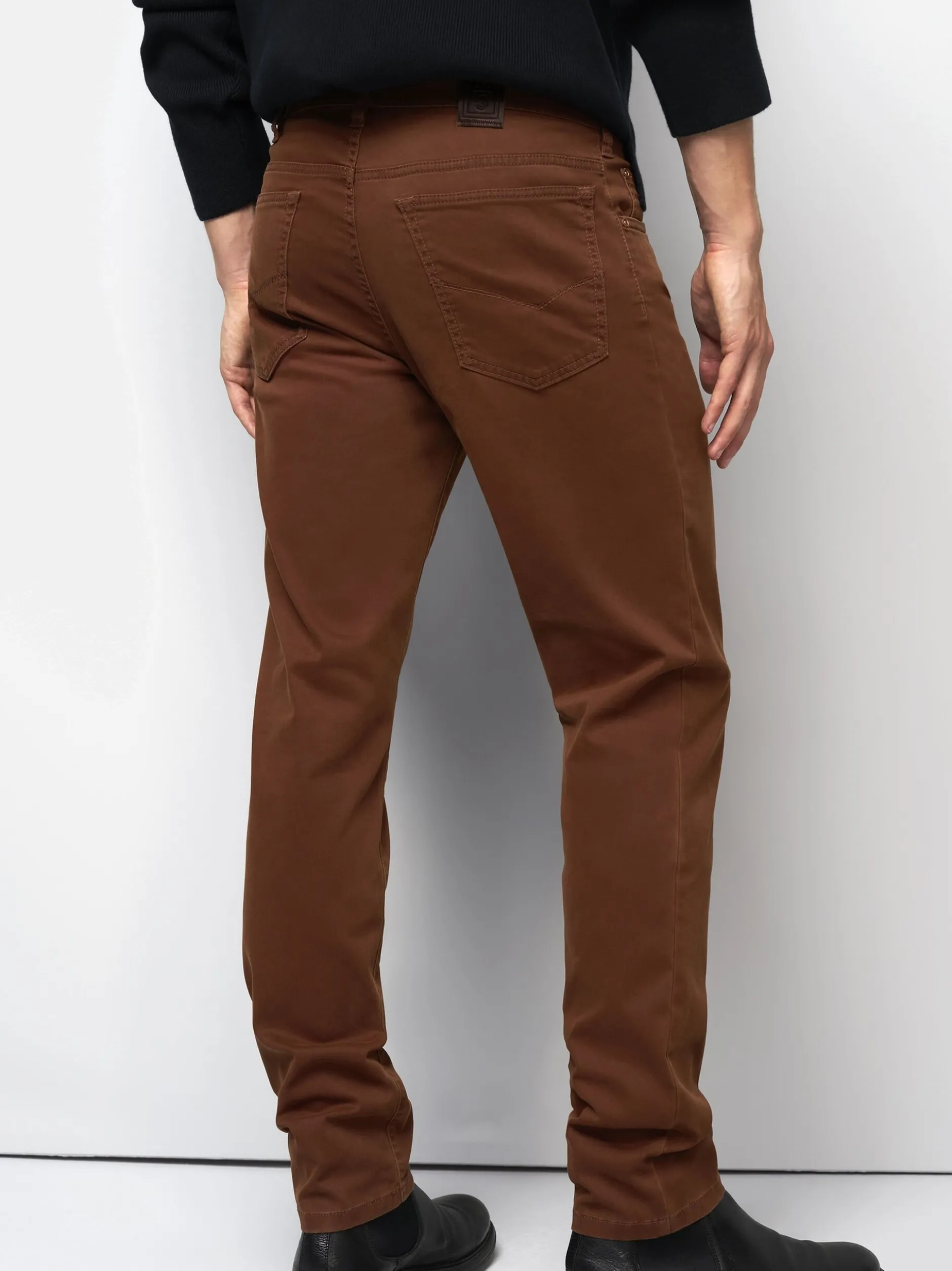 MEYER Herren Chinohose - M5 Five Pocket in braun