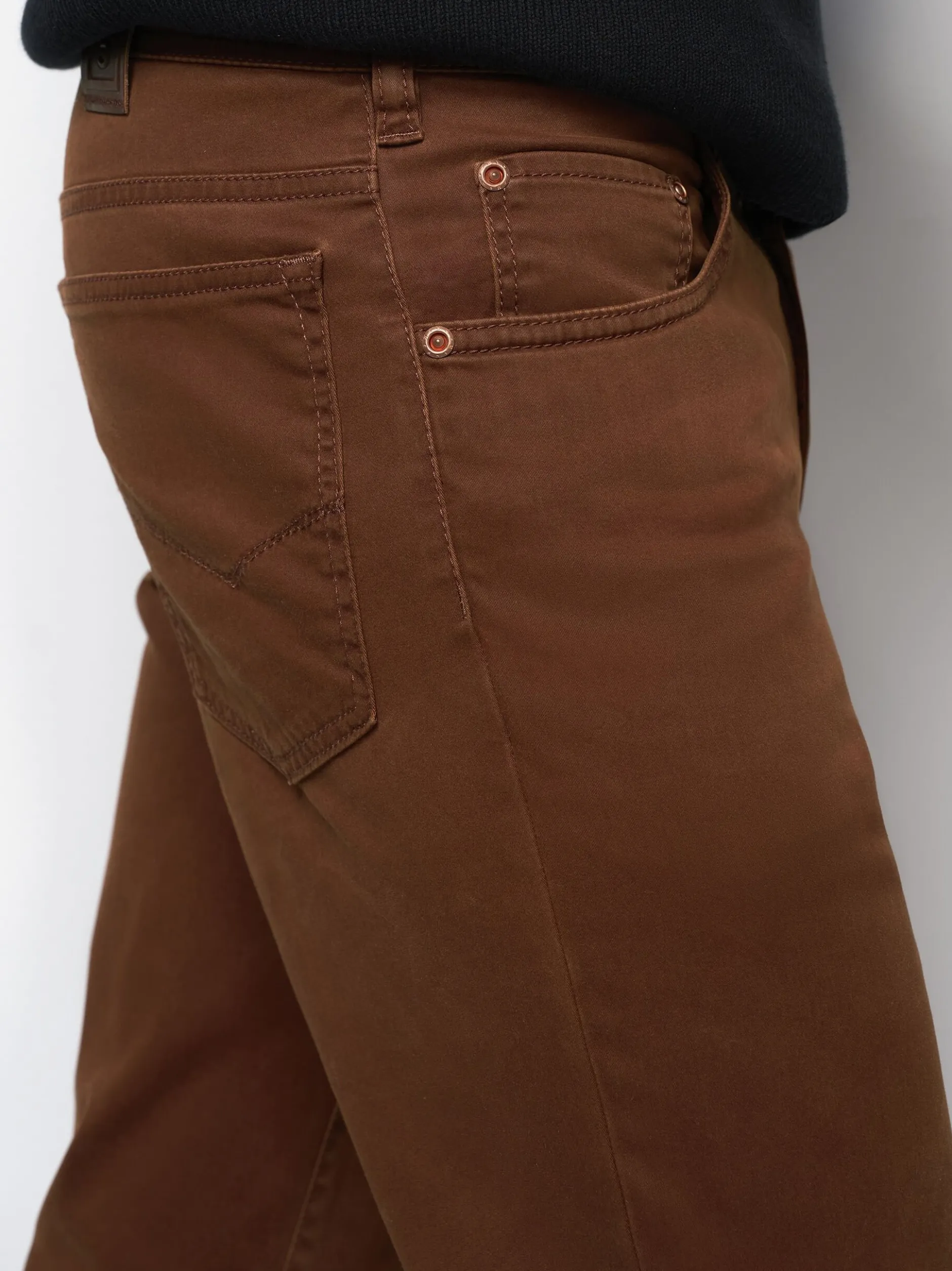 MEYER Herren Chinohose - M5 Five Pocket in braun