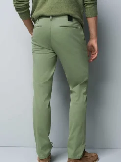 MEYER Herren Chino - M5 Chino in grün - Länge: lang