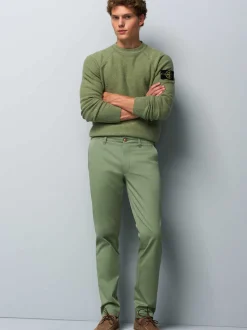 MEYER Herren Chino - M5 Chino in grün - Länge: lang