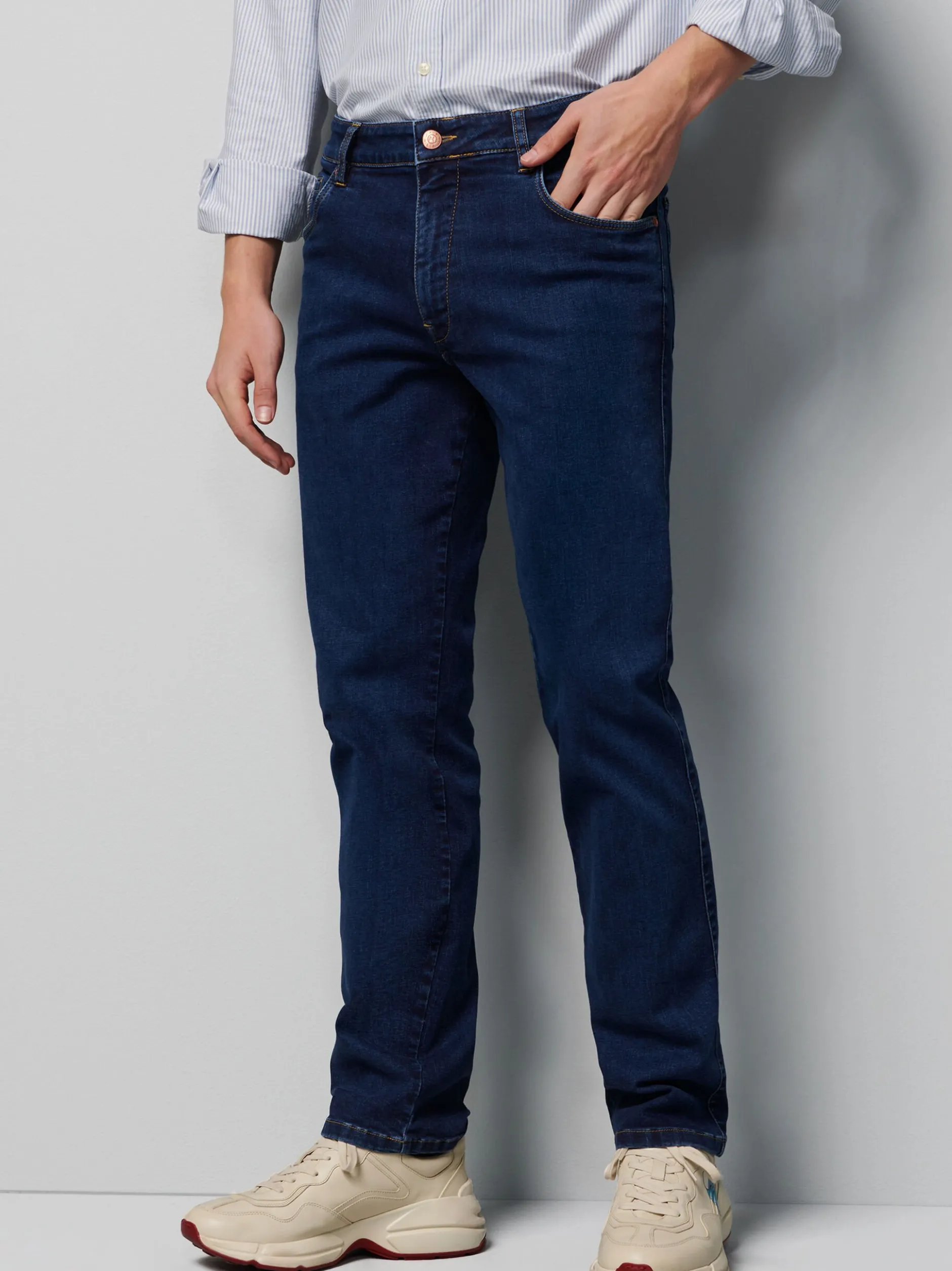 MEYER Herren Five-Pocket-Hose - M5 Regular in blau