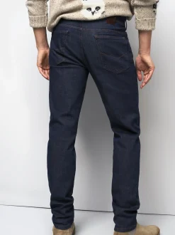 MEYER Herren Five Pocket - STRETCH FIVE POCKET DENIM in marine