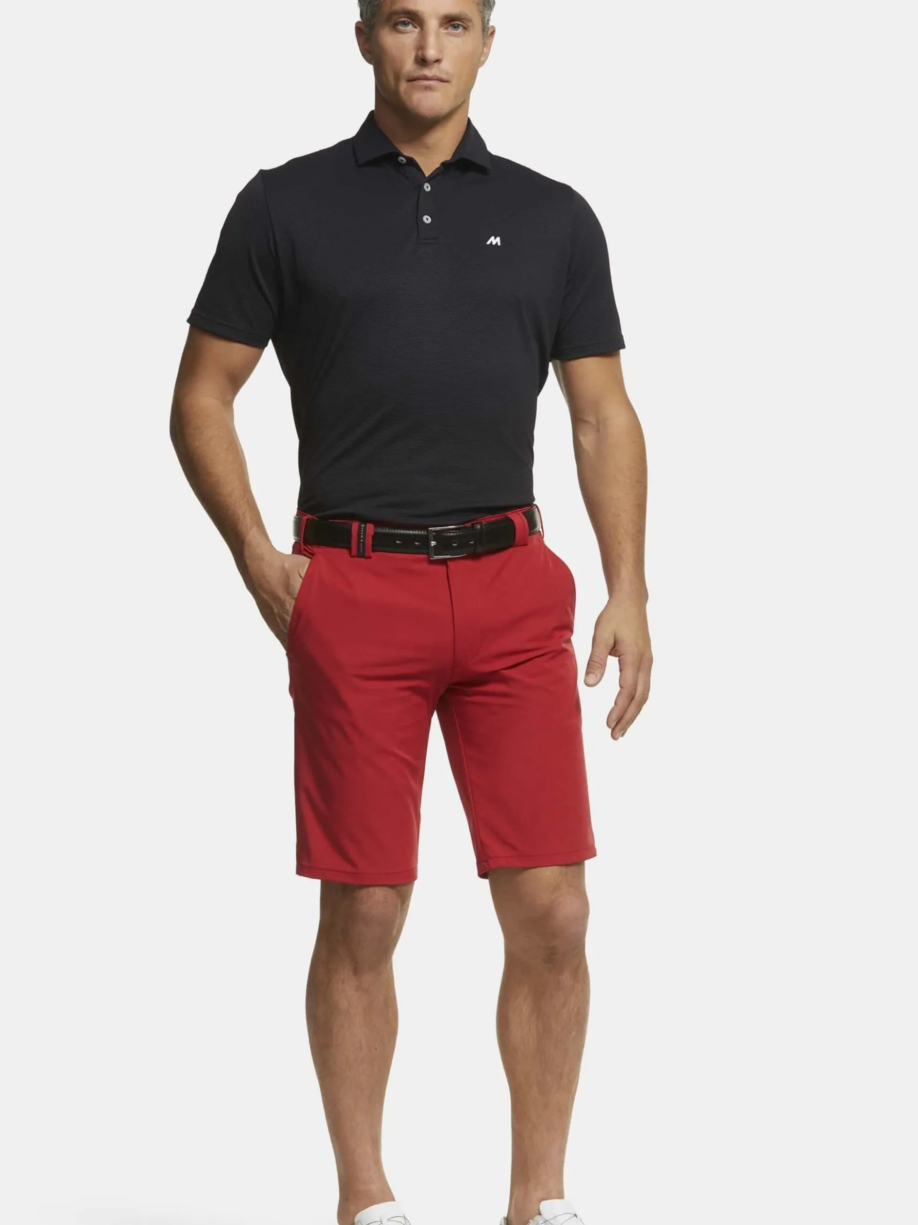 MEYER Herren Golf-Bermuda - ST. ANDREWS in rot