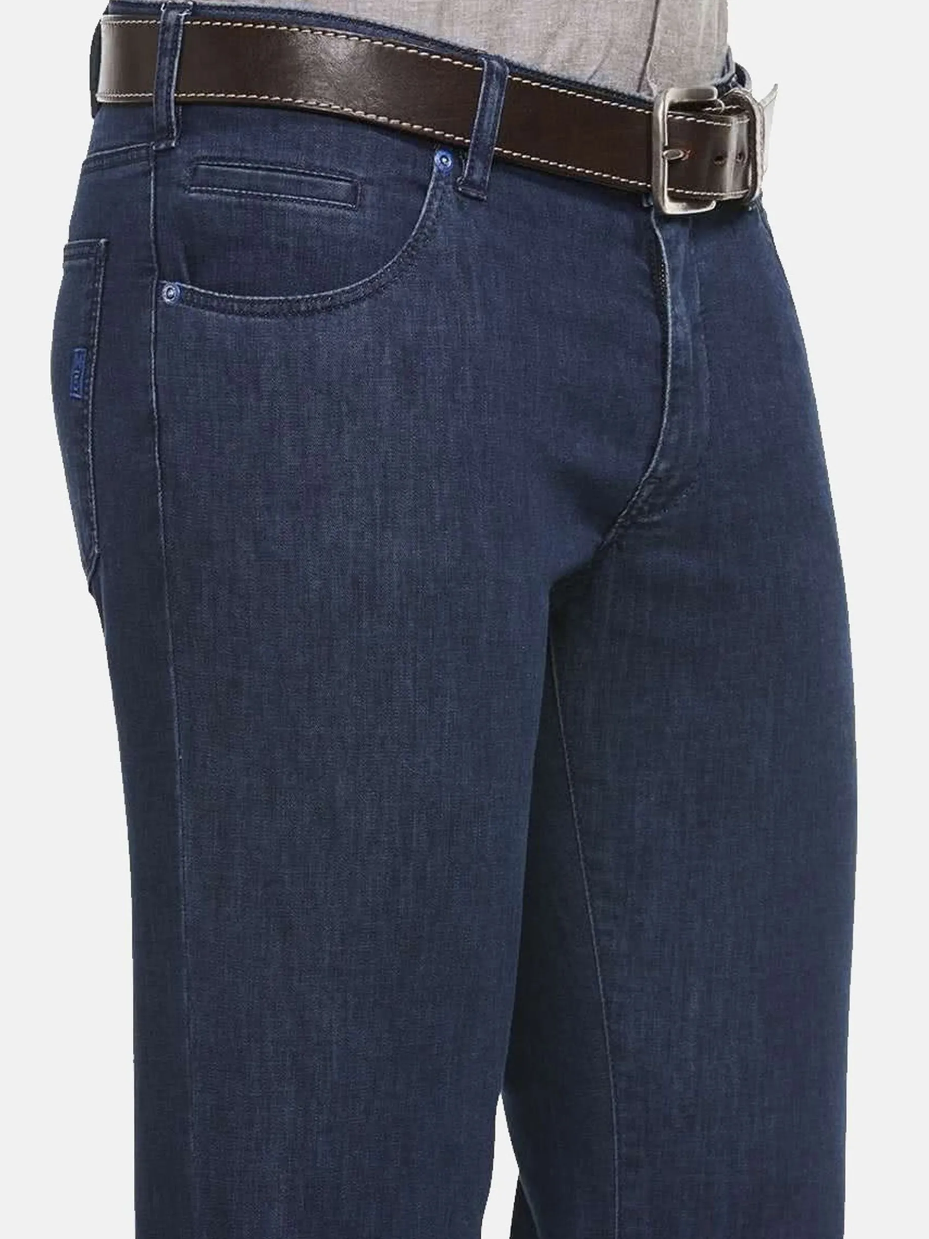 MEYER Herren Hose M5 Slim in blau - Länge: lang