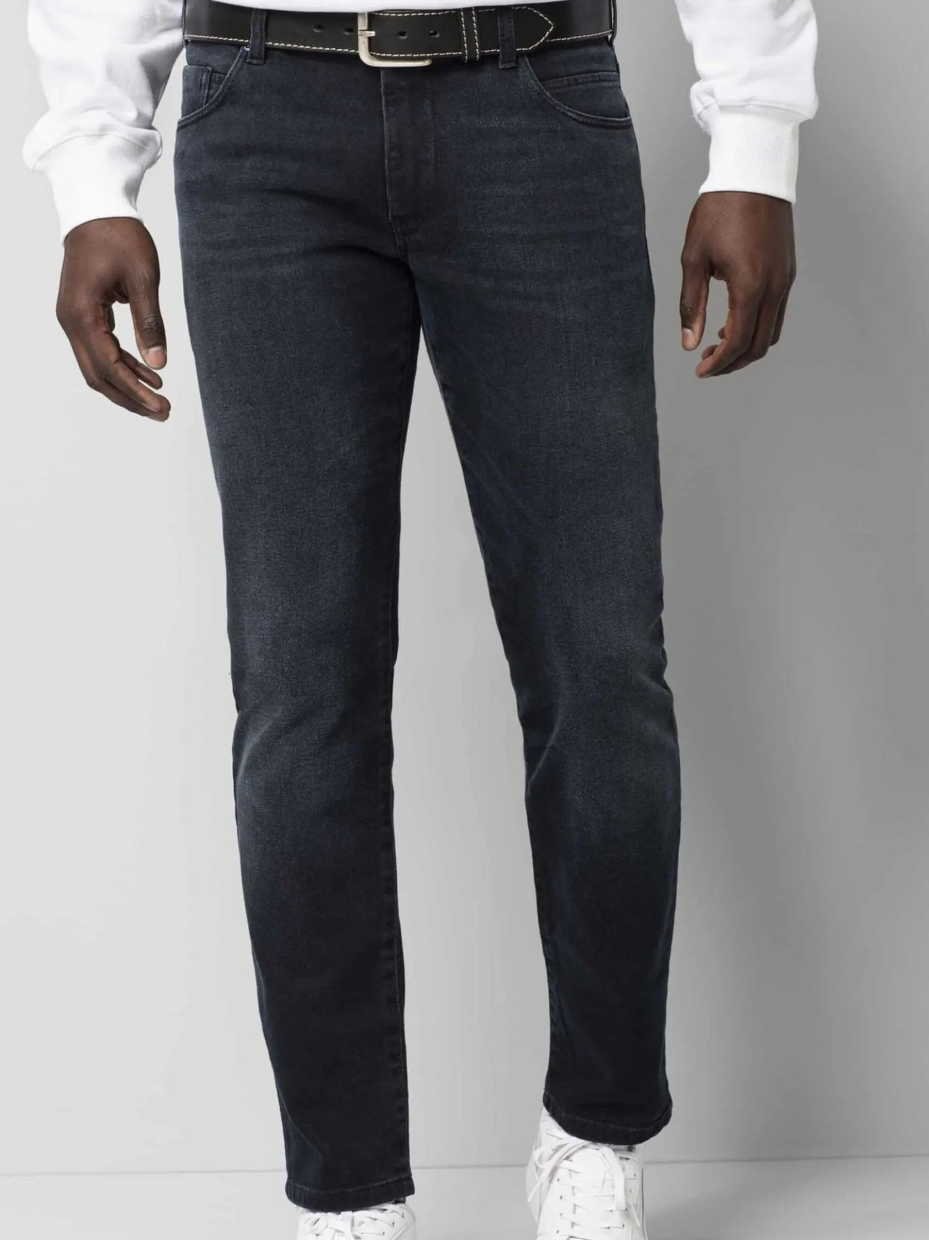 MEYER Herren Hose - M5 Slim in blau - Länge: lang