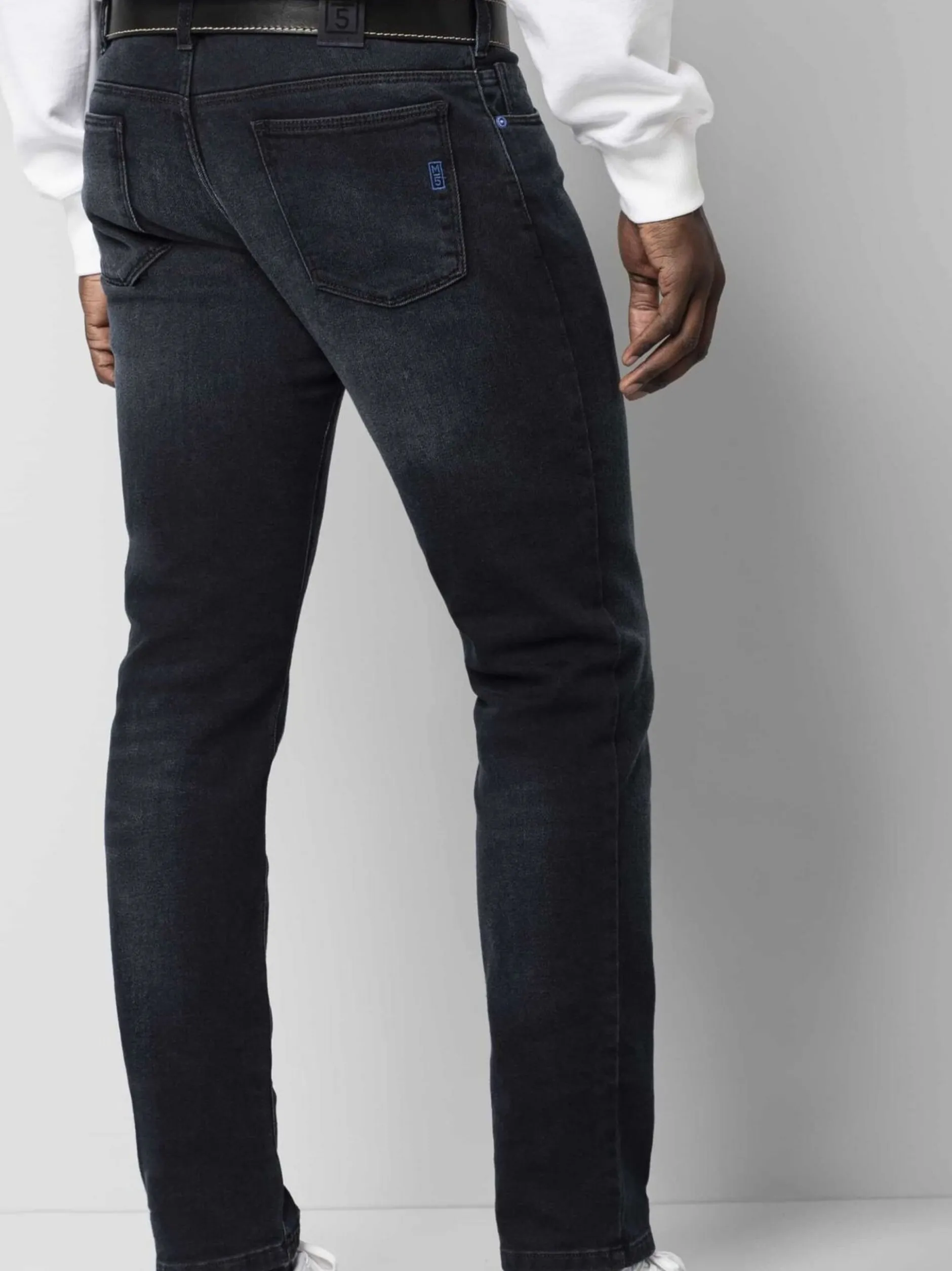 MEYER Herren Hose - M5 Slim in blau - Länge: lang