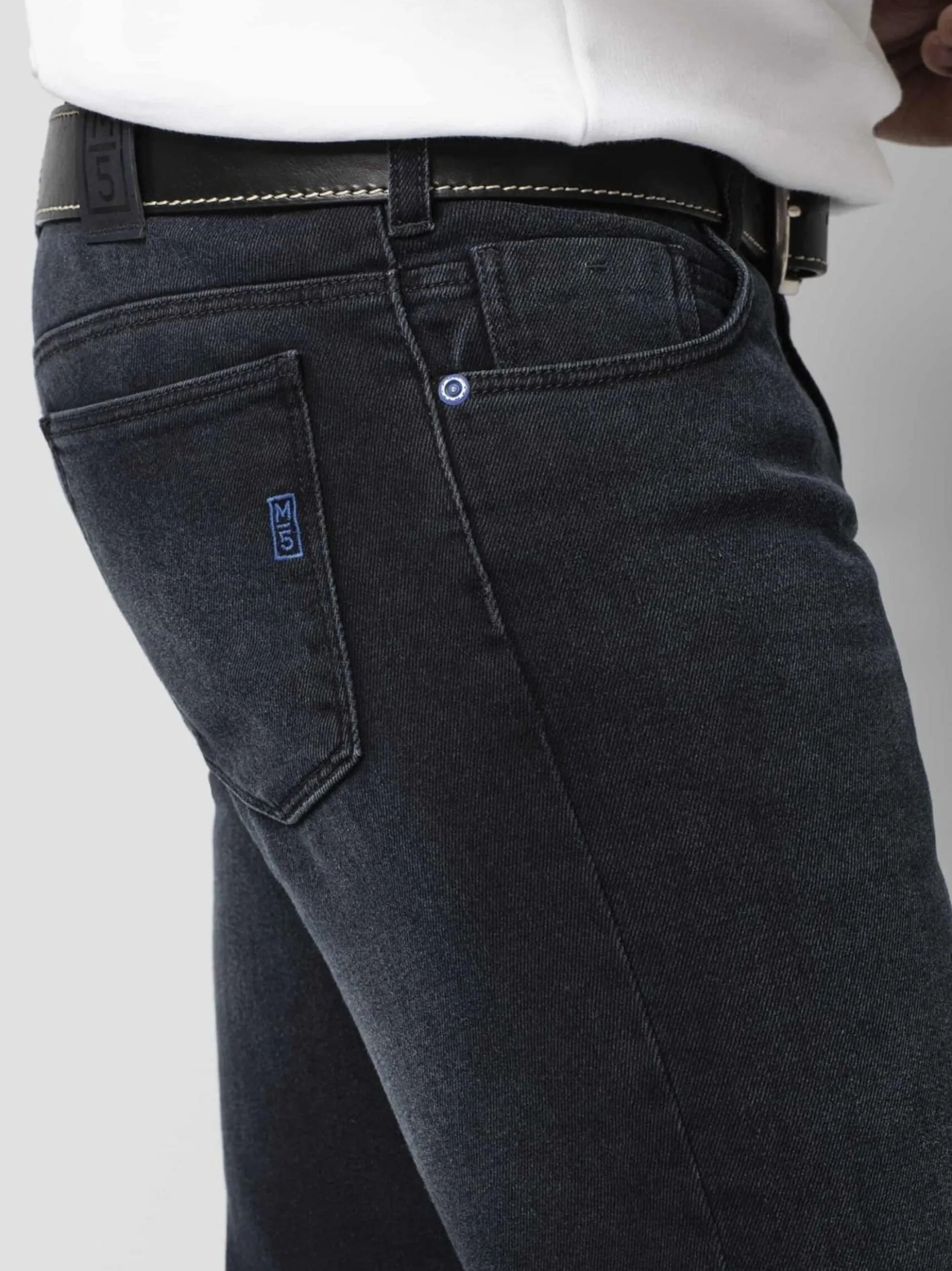 MEYER Herren Hose - M5 Slim in blau - Länge: lang