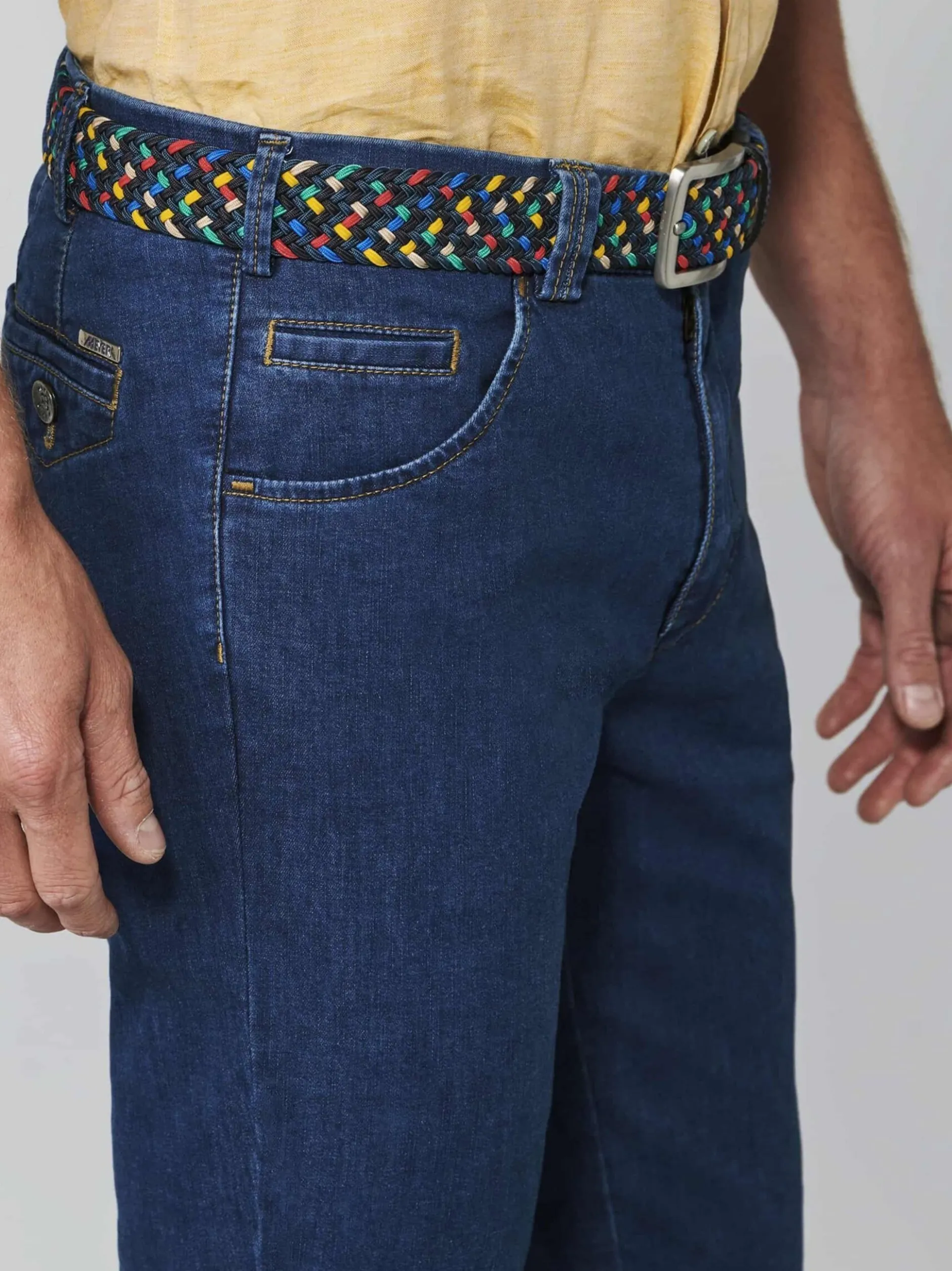 MEYER Herren Jeans - Dublin in blau - Länge: lang