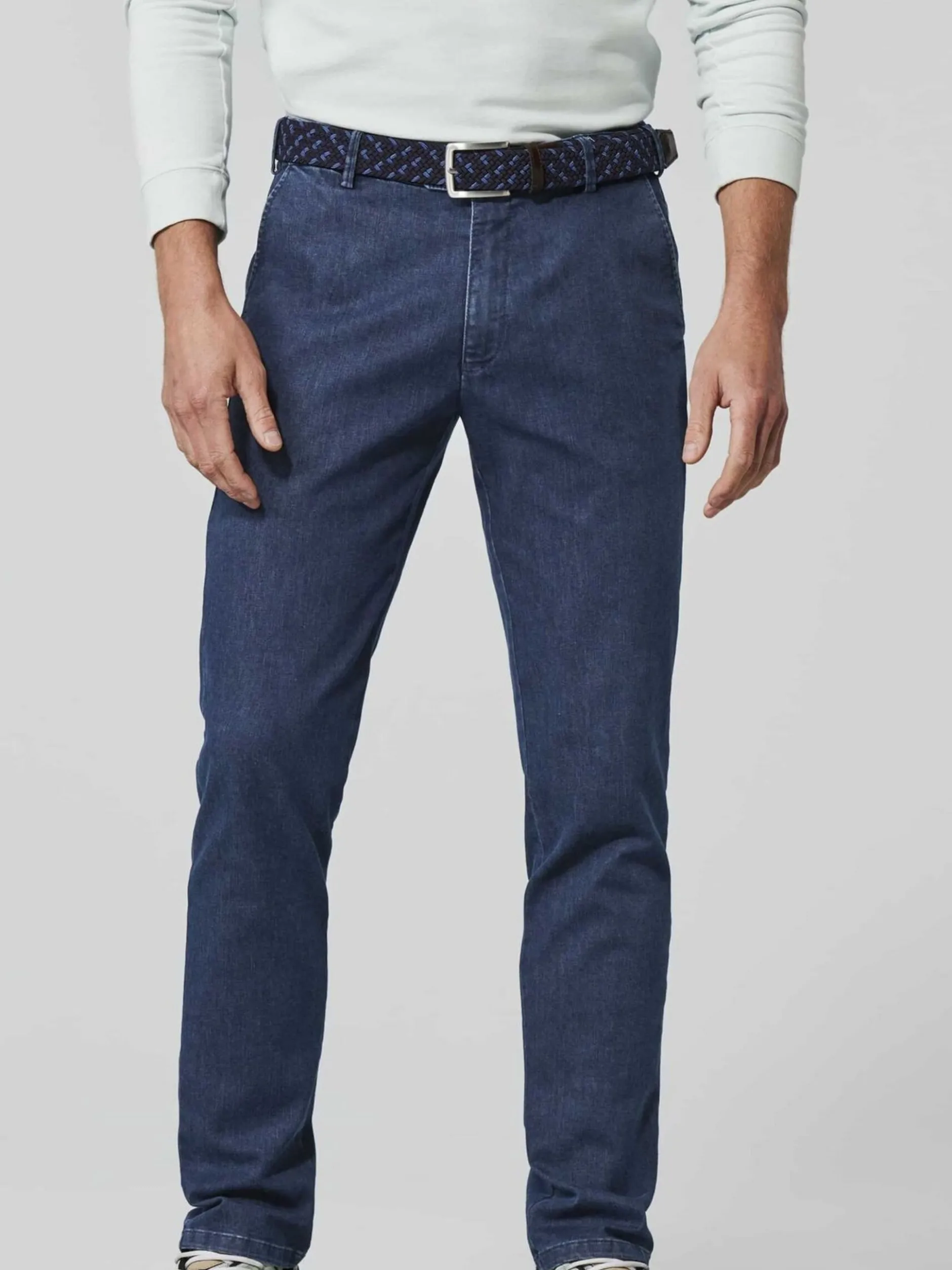 MEYER Herren Jeanshose - Oslo in blau - Länge: lang