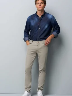 MEYER Herren Jeans - M5 Slim in beige - Länge: lang