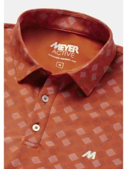 MEYER Herren Polo - Phil in orange - Ärmel: kurzarm