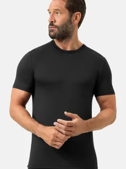 Mey Herren Unterziehshirt im 2er-Pack in schwarz