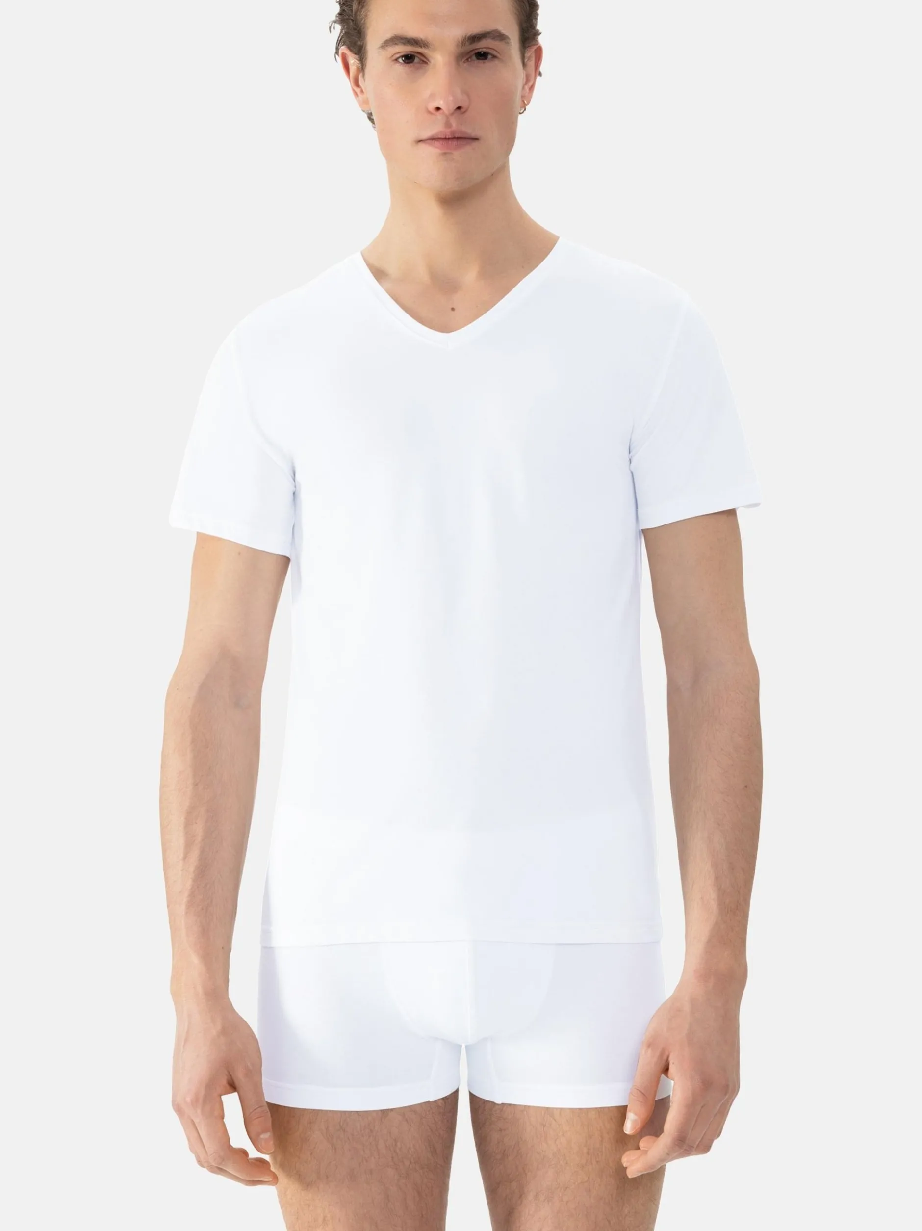 Mey Herren Unterziehshirts im 3er-Pack in weiß