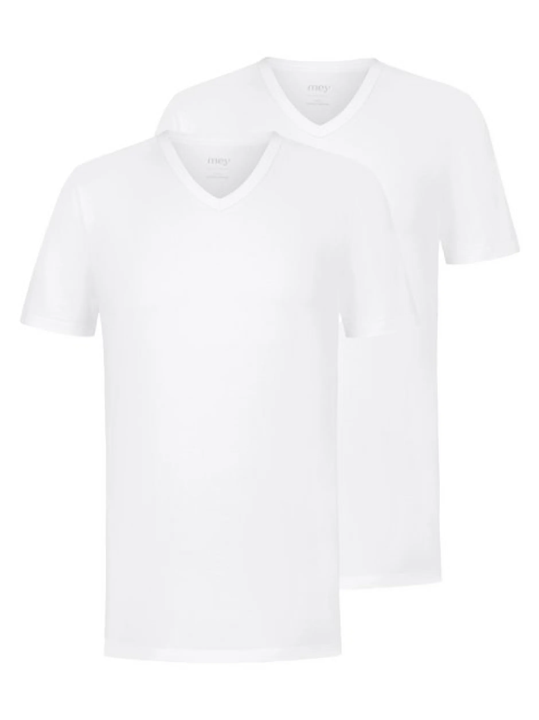 Mey Herren Unterziehshirts im 2er-Pack in weiß