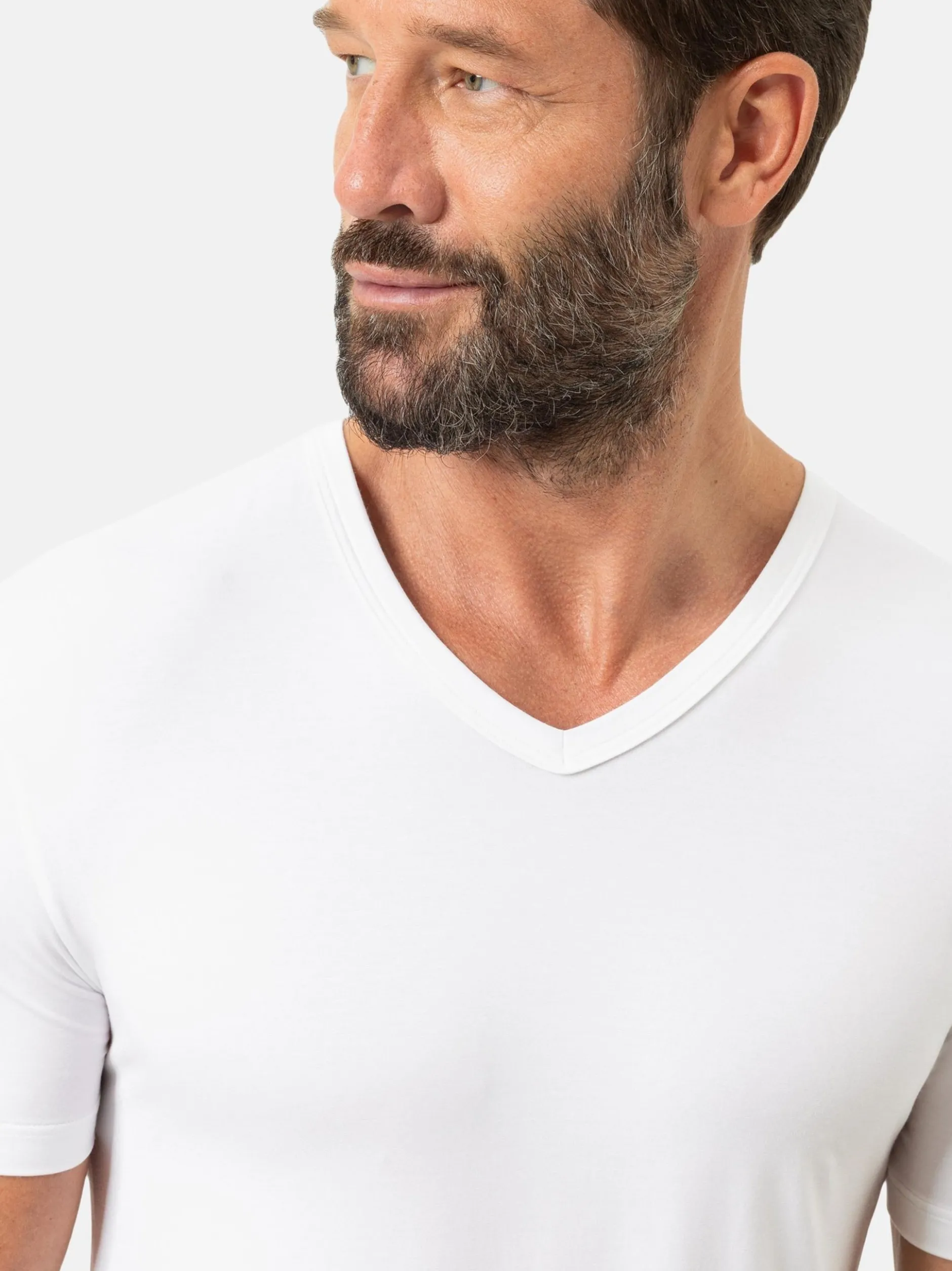 Mey Herren Unterziehshirts im 2er-Pack in weiß
