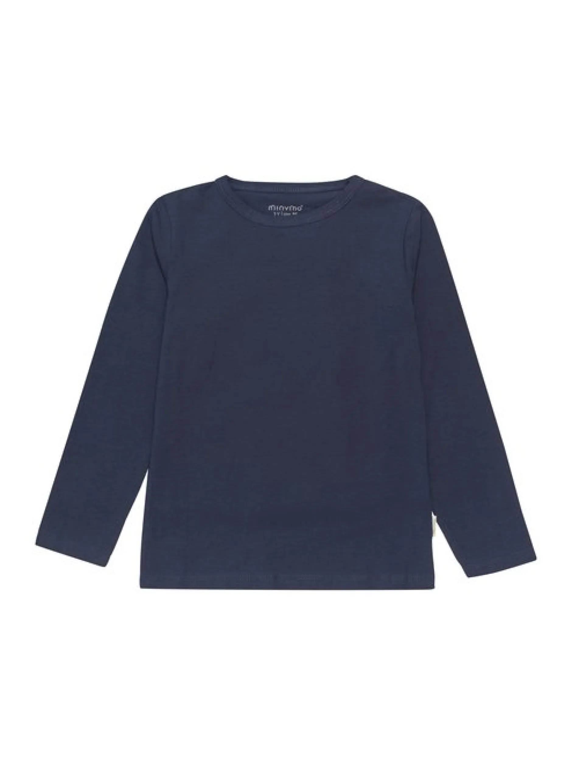 Minymo Jungen Langarmshirt - MIBasic in blau