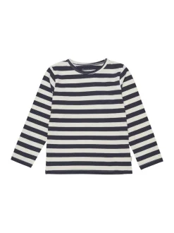 Minymo Jungen Langarmshirt - MIBasic in weiß