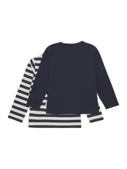 Minymo Jungen Langarmshirt - MIBasic in weiß