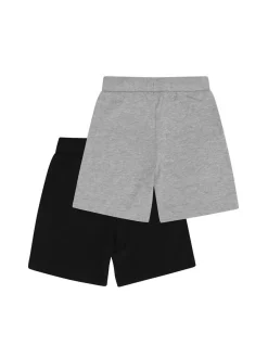 Minymo Jungen Sweatshorts - MIBoys 2er-Pack in schwarz