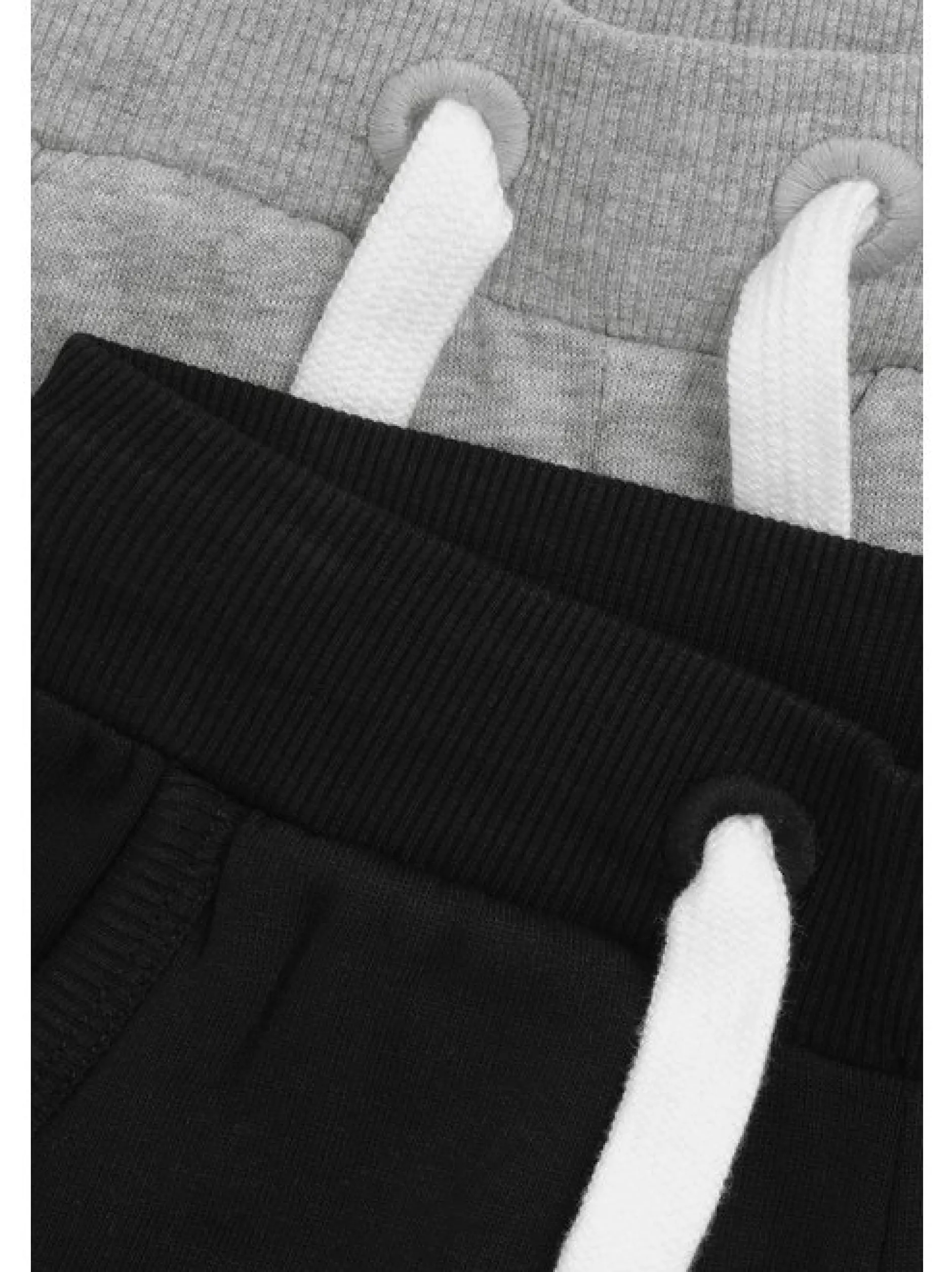 Minymo Jungen Sweatshorts - MIBoys 2er-Pack in schwarz