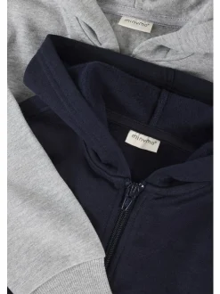 Minymo Jungen Trainingsjacke - MISweat Jacket in blau