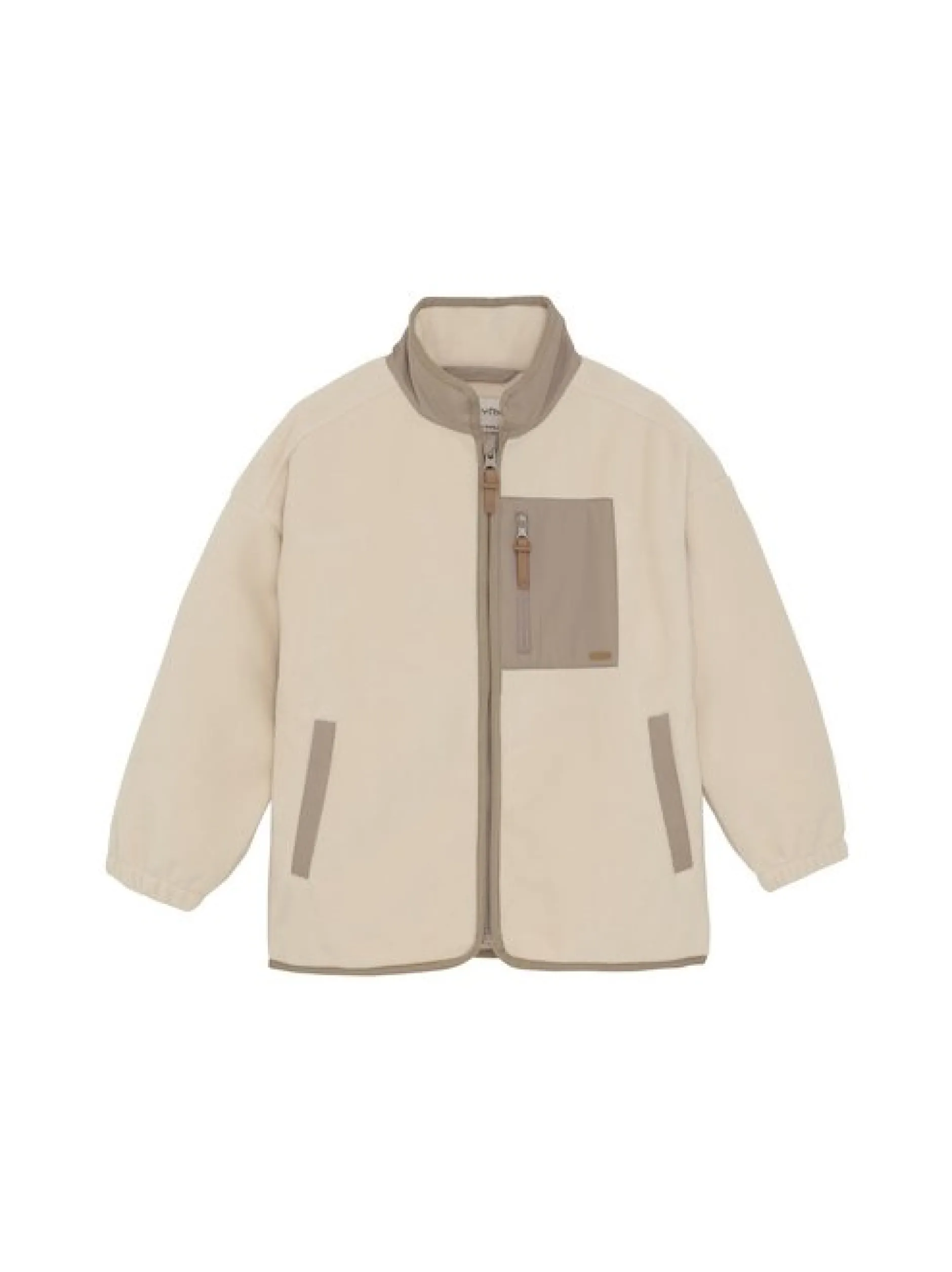 Minymo Mädchen Fleecejacke - MIJacket in beige