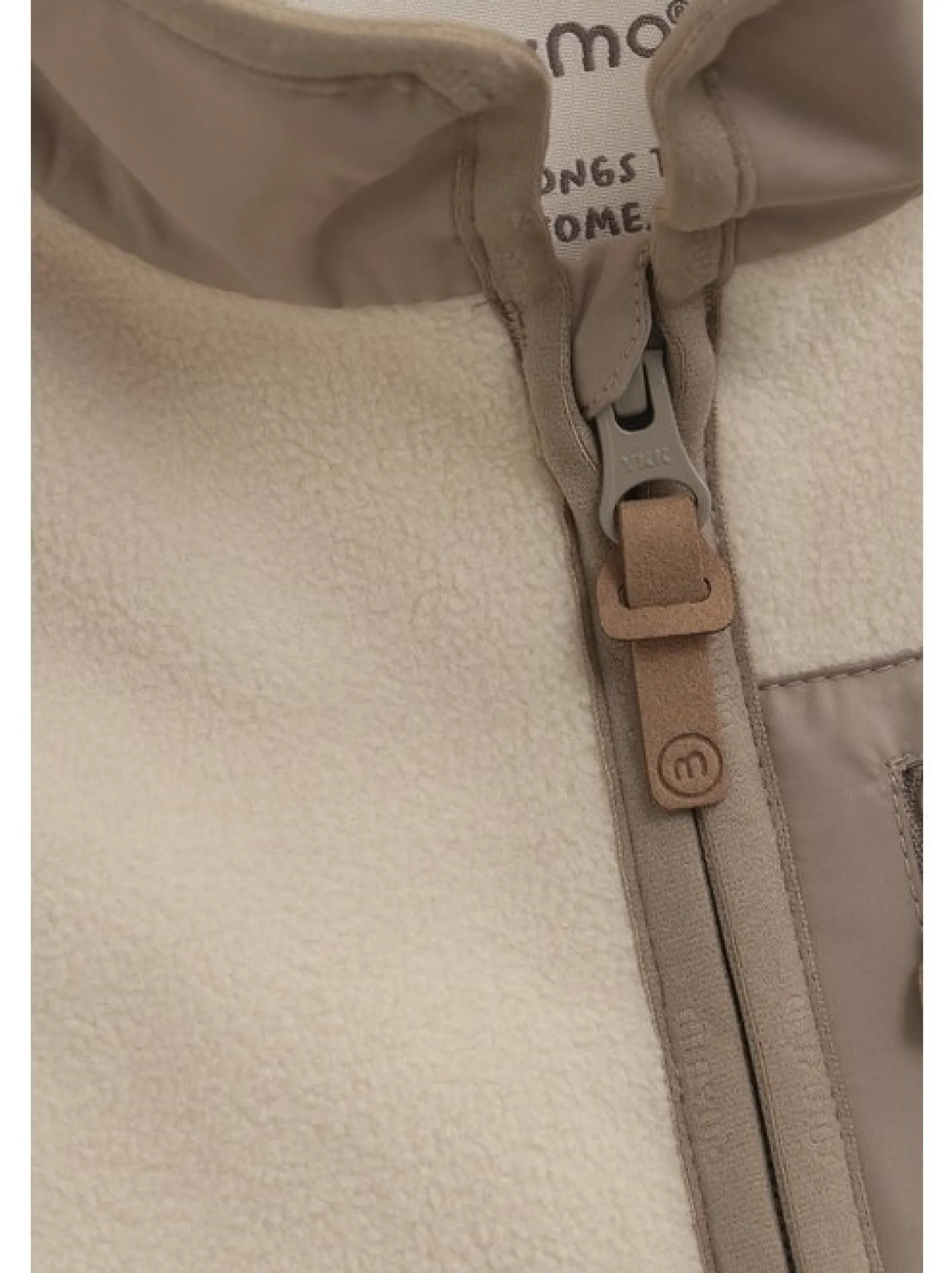 Minymo Mädchen Fleecejacke - MIJacket in beige