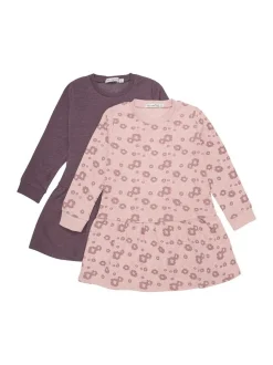 Minymo Mädchen Jerseykleid - MISweat in rosa