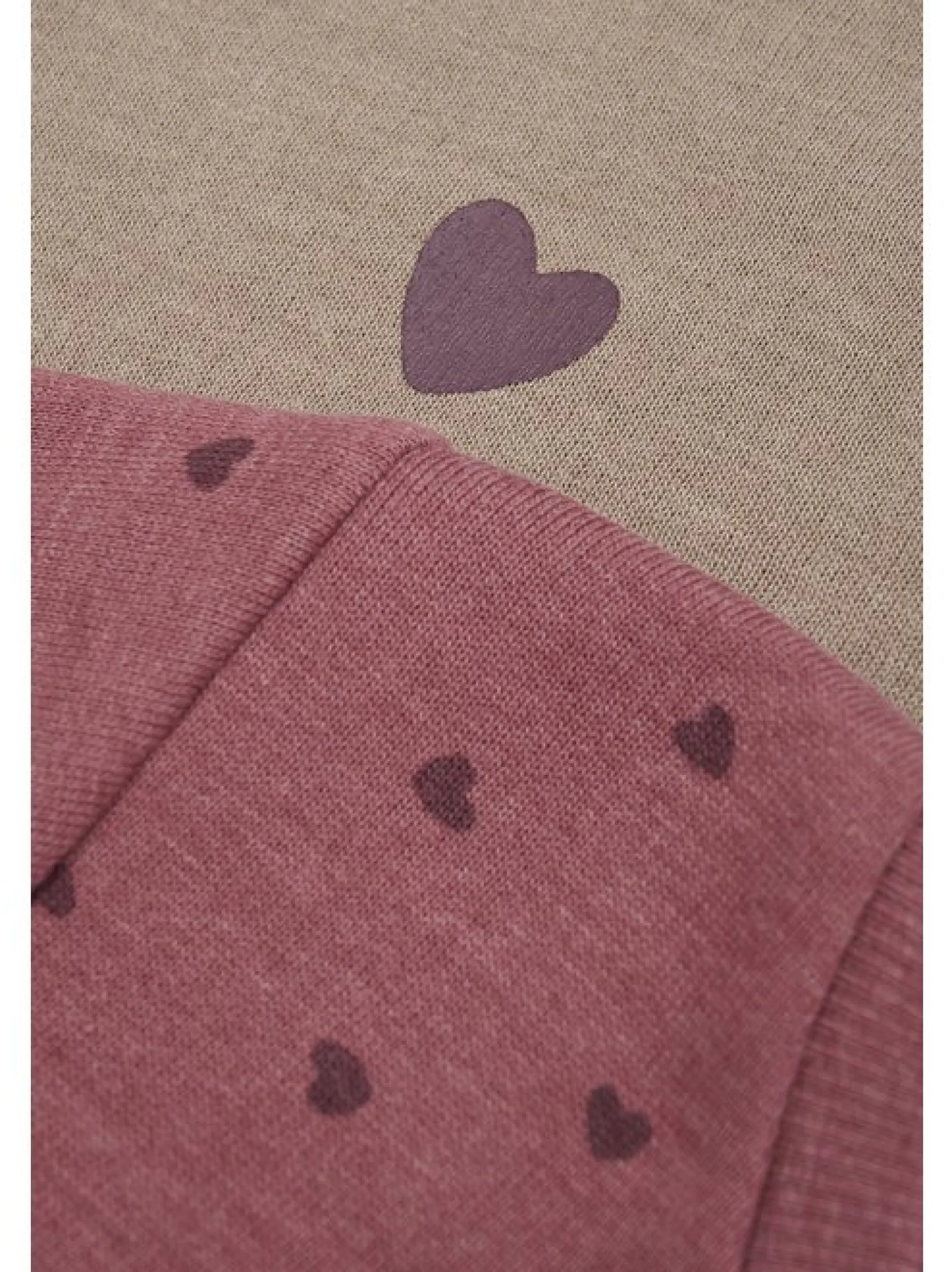 Minymo Mädchen Jerseykleid - MISweat in bordeaux