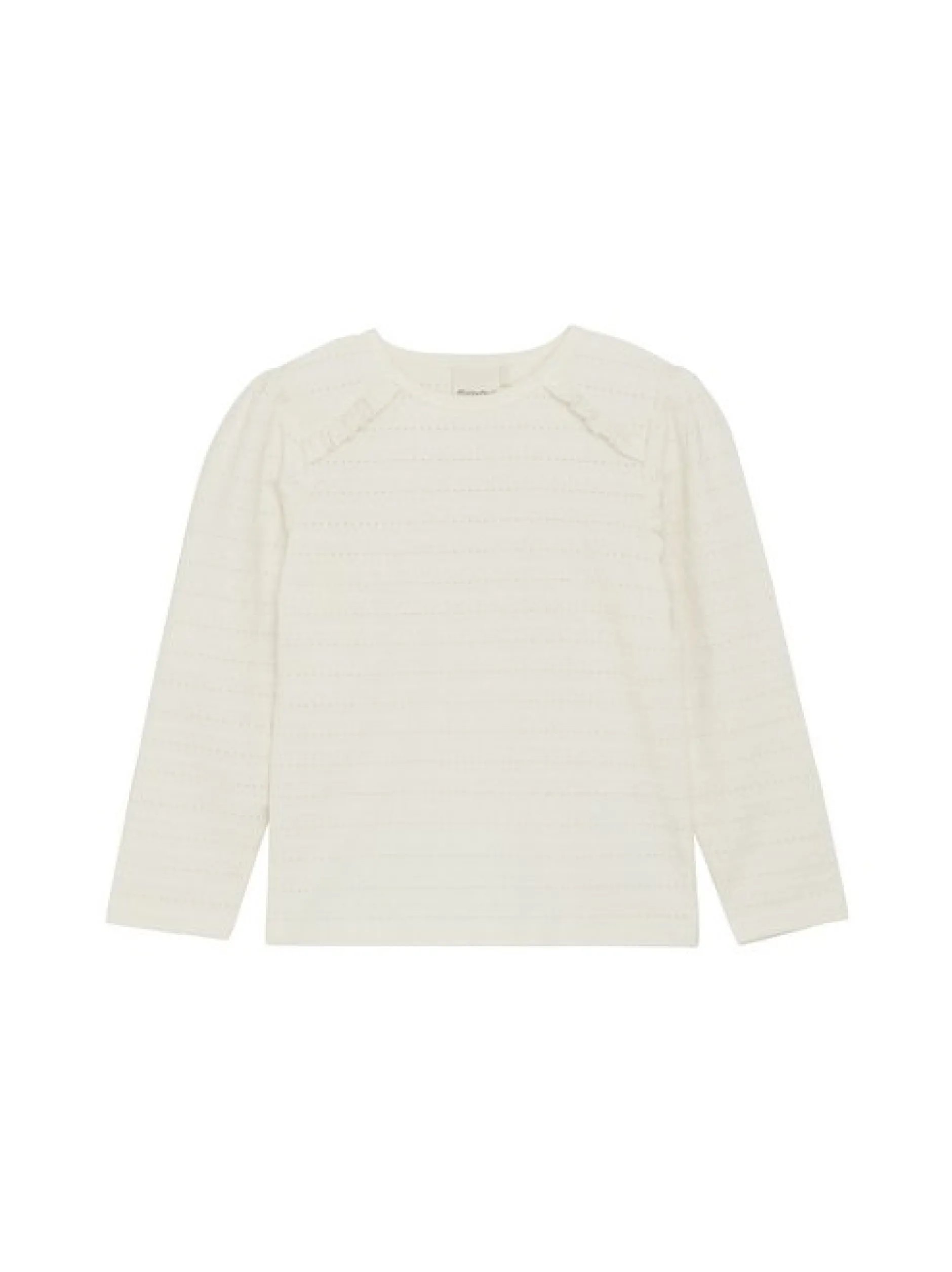 Minymo Mädchen Langarmshirt in weiß