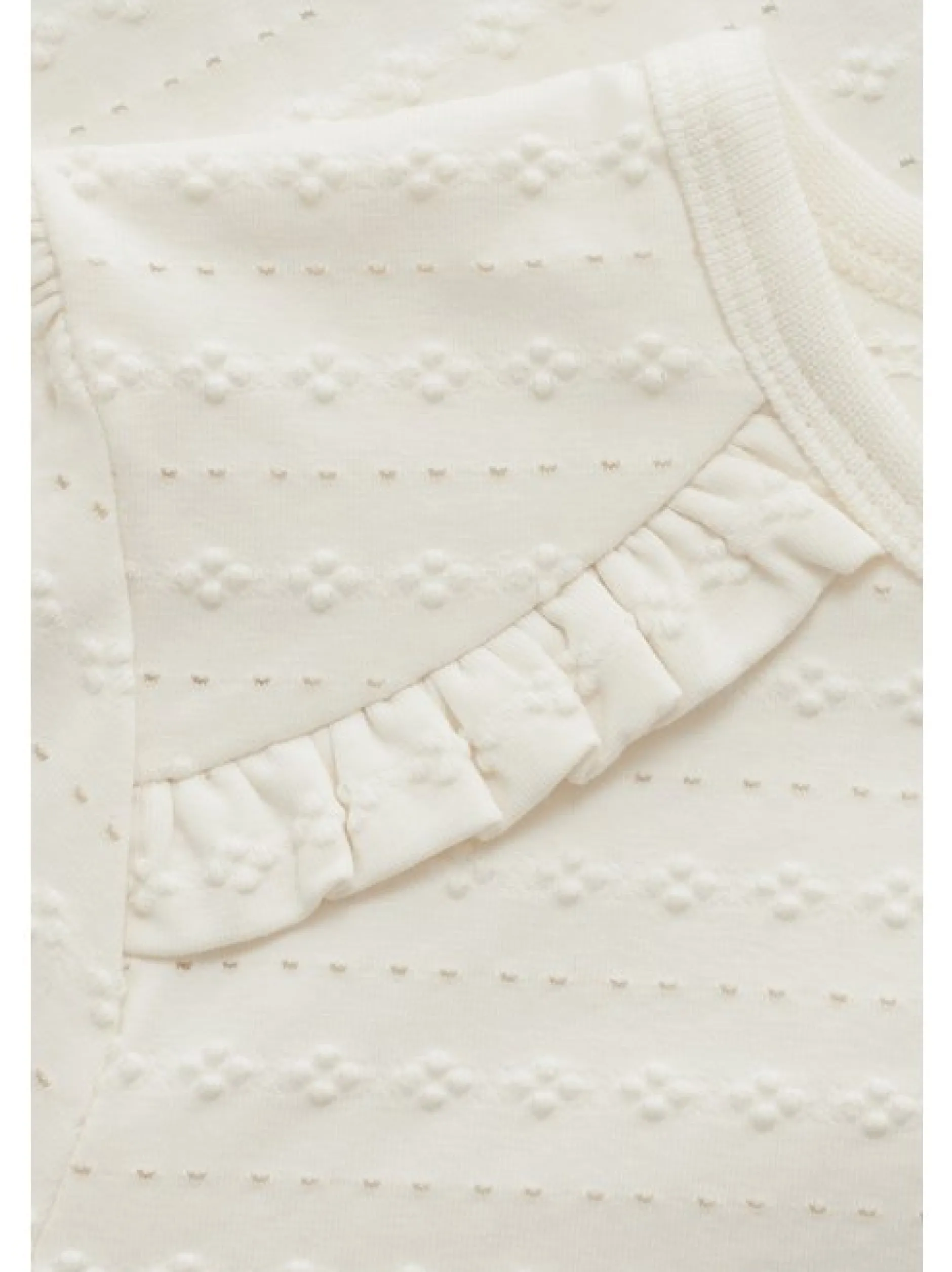Minymo Mädchen Langarmshirt in weiß
