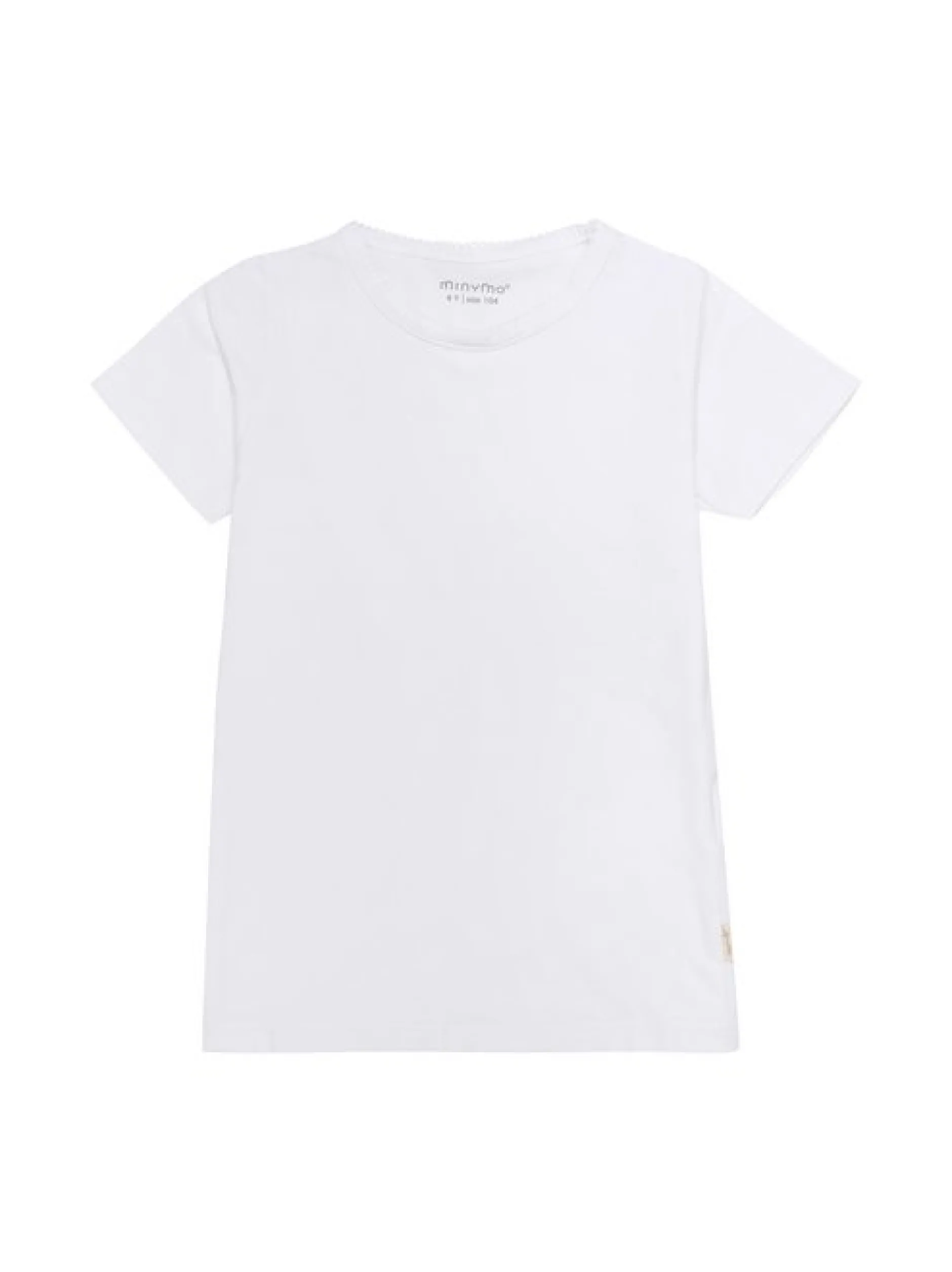 Minymo Mädchen T-Shirt MIBasic in weiß