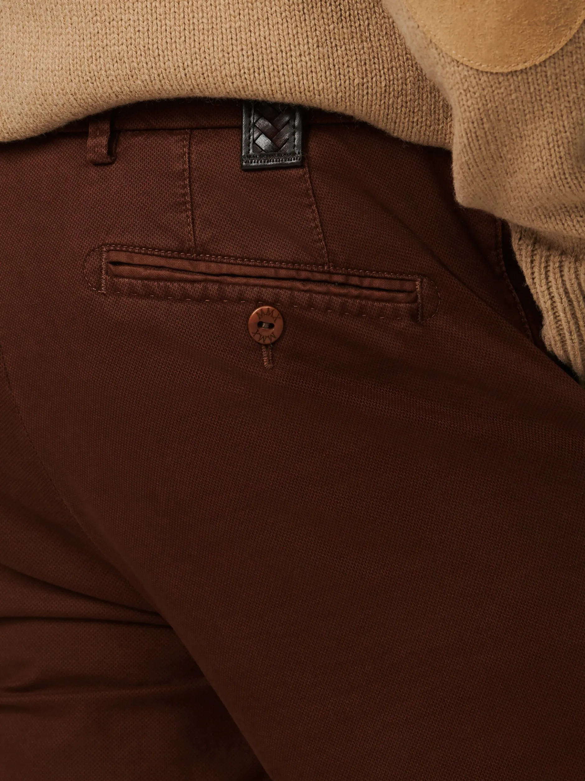 MMX Herren Chino-Hose - Cotton-TENCEL in braun