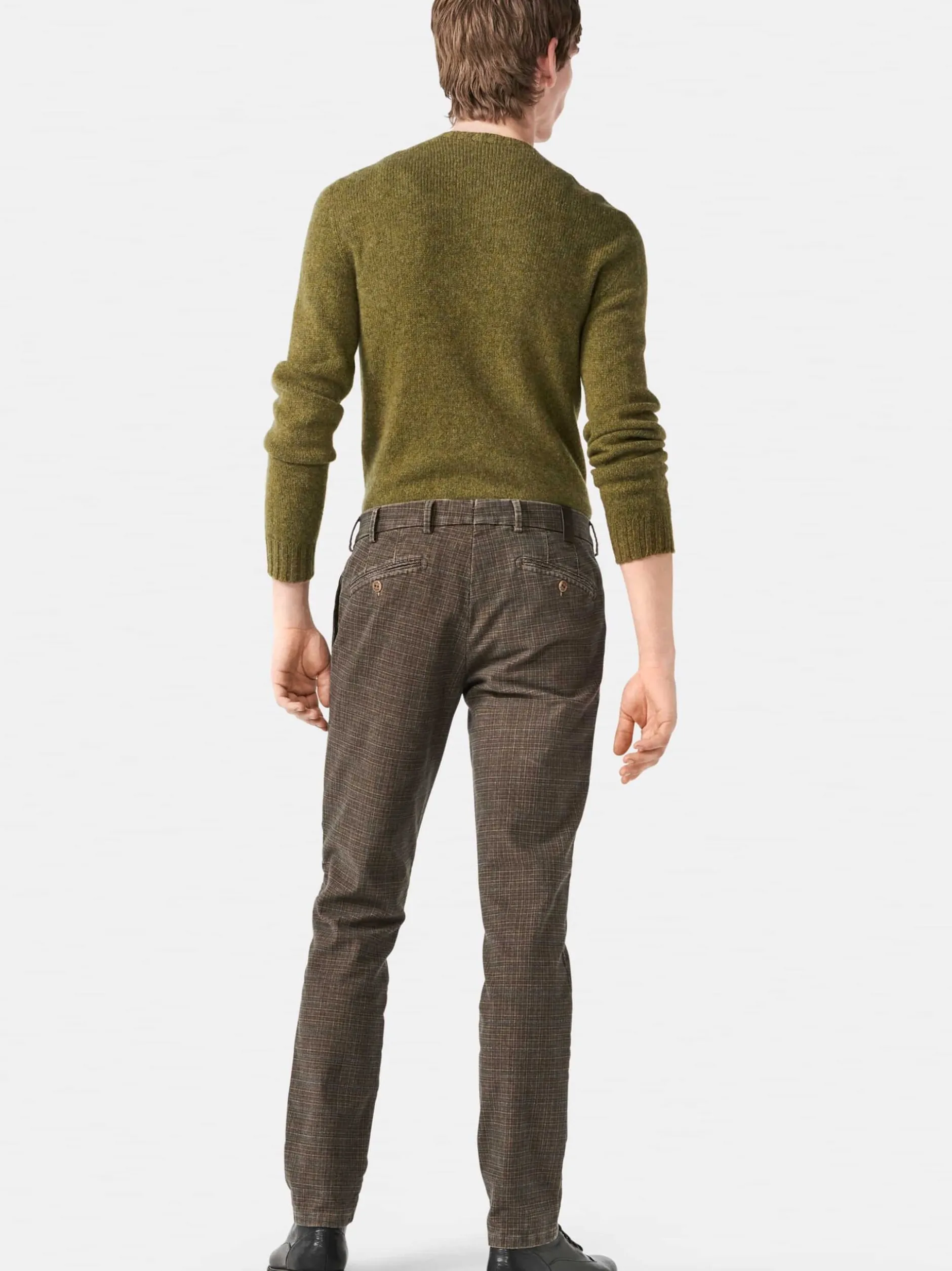 MMX Herren Chino-Hose - Pepita Check in braun