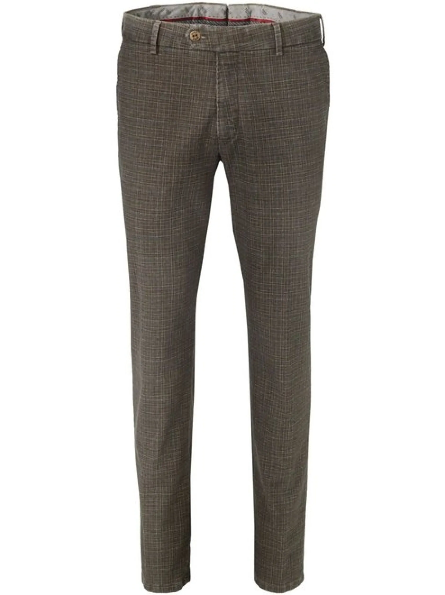 MMX Herren Chino-Hose - Pepita Check in braun